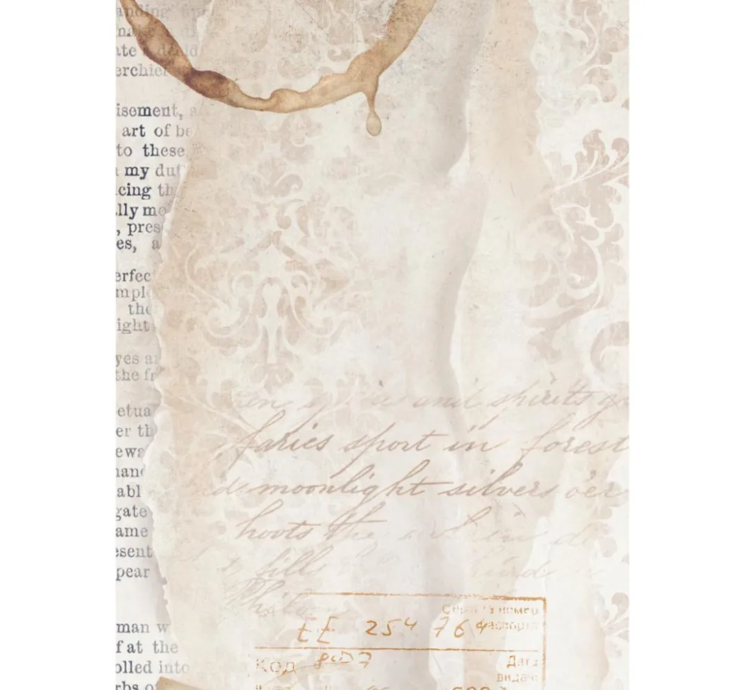 Stamperia Decoupage|Seidenpapier & Strohseide>Motiv-Strohseide Backgrounds "Quiet Days"
