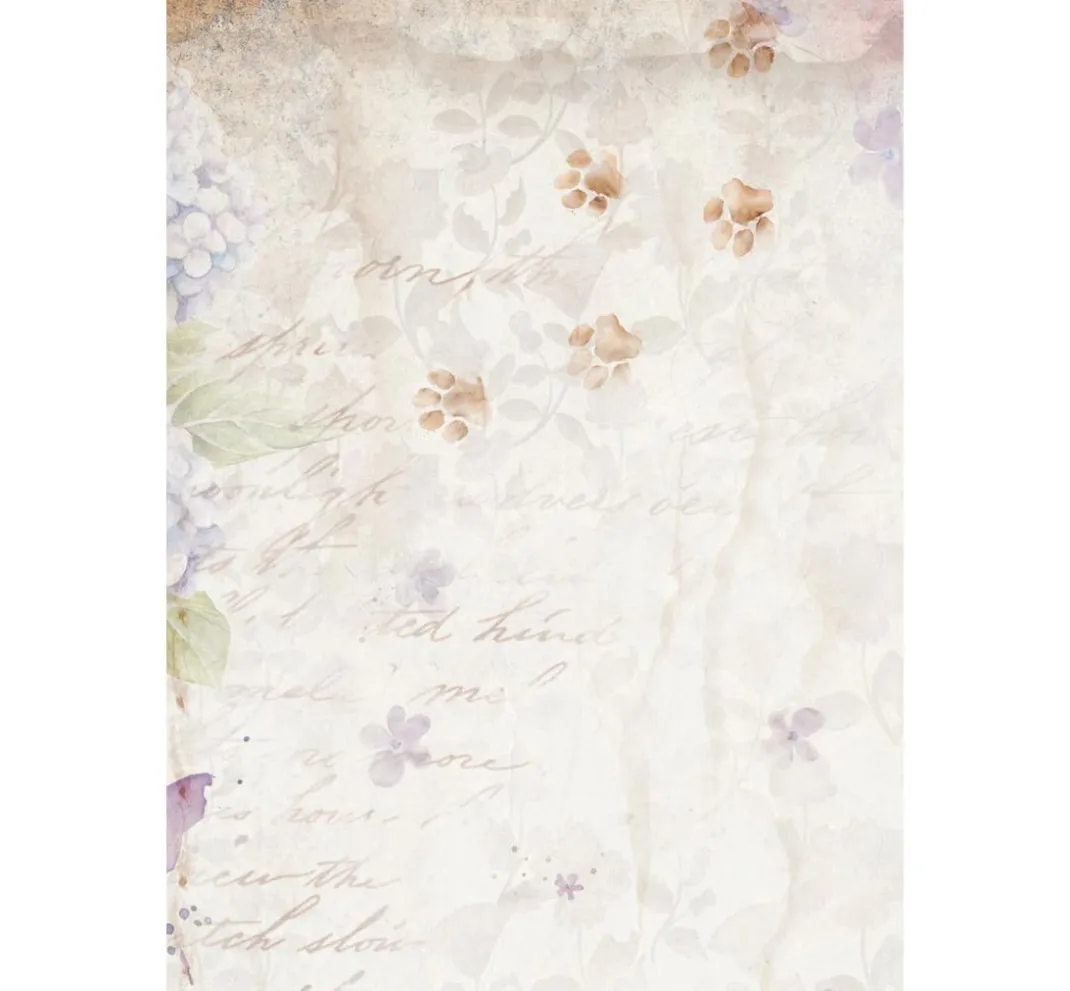 Stamperia Decoupage|Seidenpapier & Strohseide>Motiv-Strohseide Backgrounds "Quiet Days"