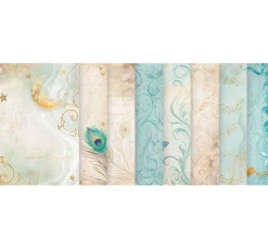 Stamperia Decoupage|Seidenpapier & Strohseide>Motiv-Strohseide Backgrounds "Masquerade"