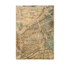 Stamperia Decoupage|Seidenpapier & Strohseide>Motiv-Strohseide Backgrounds "Around the World", 8er-Set