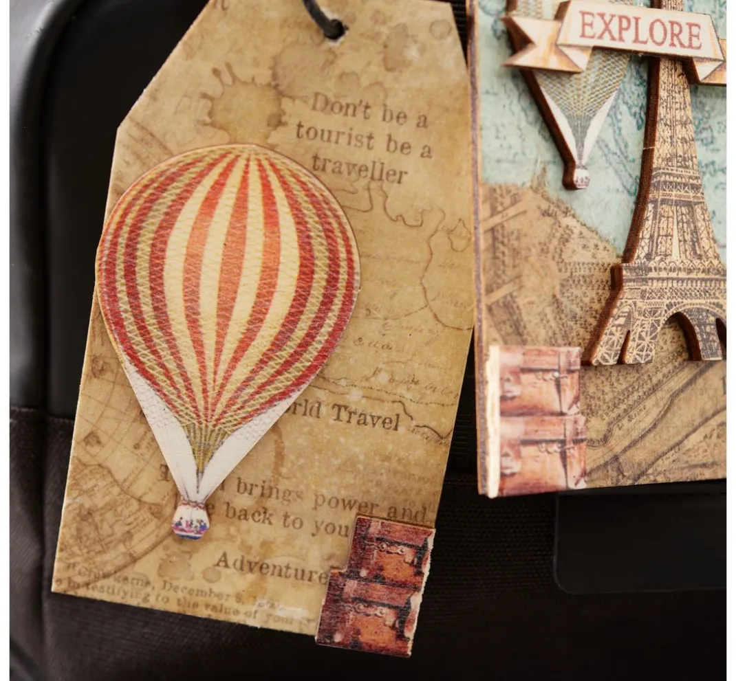 Stamperia Decoupage|Seidenpapier & Strohseide>Motiv-Strohseide Backgrounds "Around the World", 8er-Set
