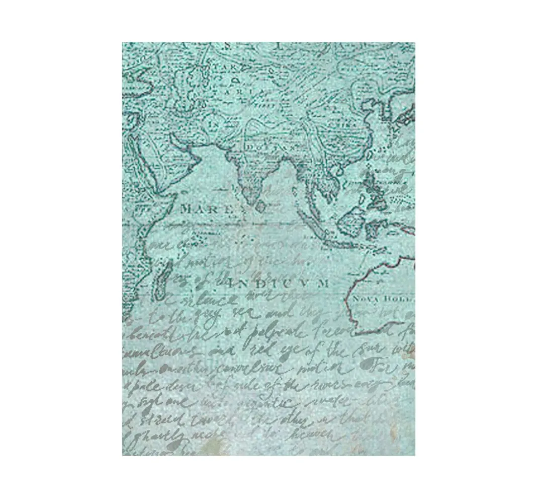 Stamperia Decoupage|Seidenpapier & Strohseide>Motiv-Strohseide Backgrounds "Around the World", 8er-Set