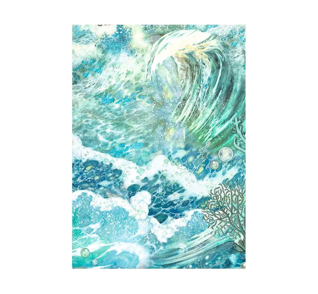 Stamperia Decoupage|Seidenpapier & Strohseide>Motiv-Strohseide Backgrounds "Songs of the Sea"