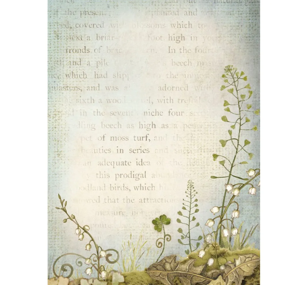 Stamperia Decoupage|Seidenpapier & Strohseide>Motiv-Strohseide Backgrounds "Hidden Grove"