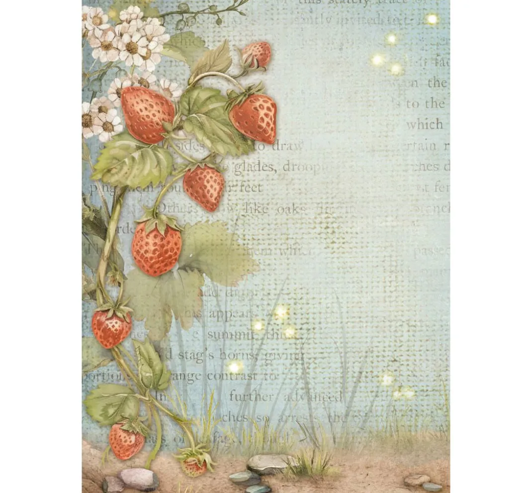 Stamperia Decoupage|Seidenpapier & Strohseide>Motiv-Strohseide Backgrounds "Hidden Grove"