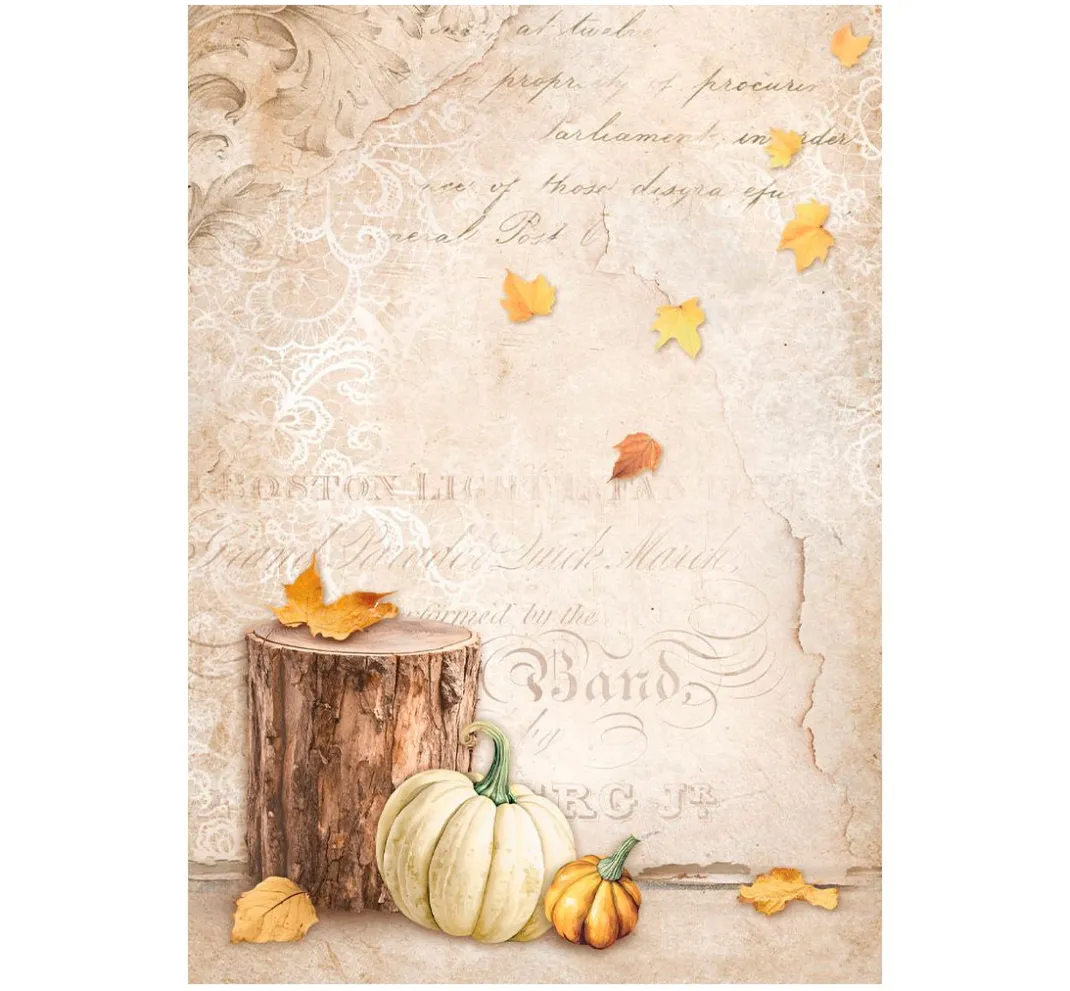 Stamperia Decoupage|Seidenpapier & Strohseide>Motiv-Strohseide Backgrounds "Golden Harmony"