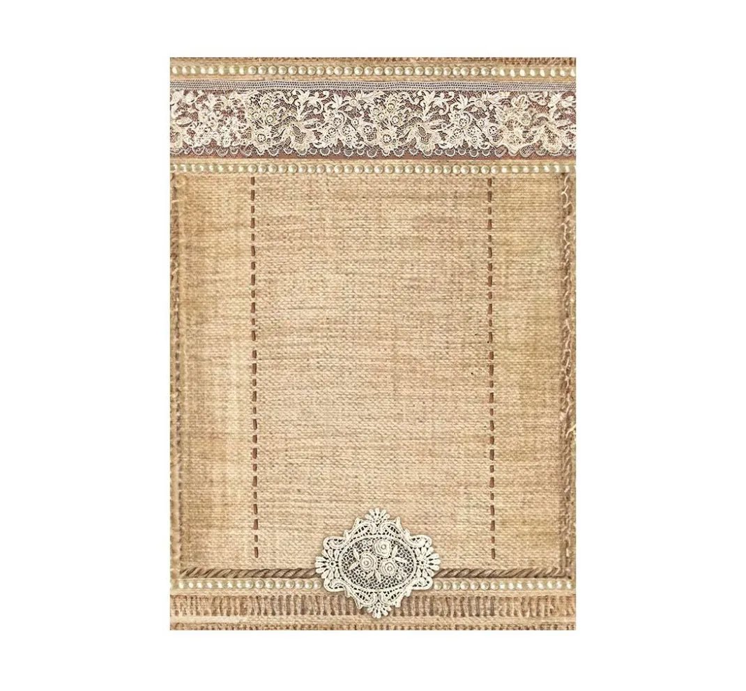Stamperia Decoupage|Seidenpapier & Strohseide>Motiv-Strohseide Backgrounds "Old Lace"