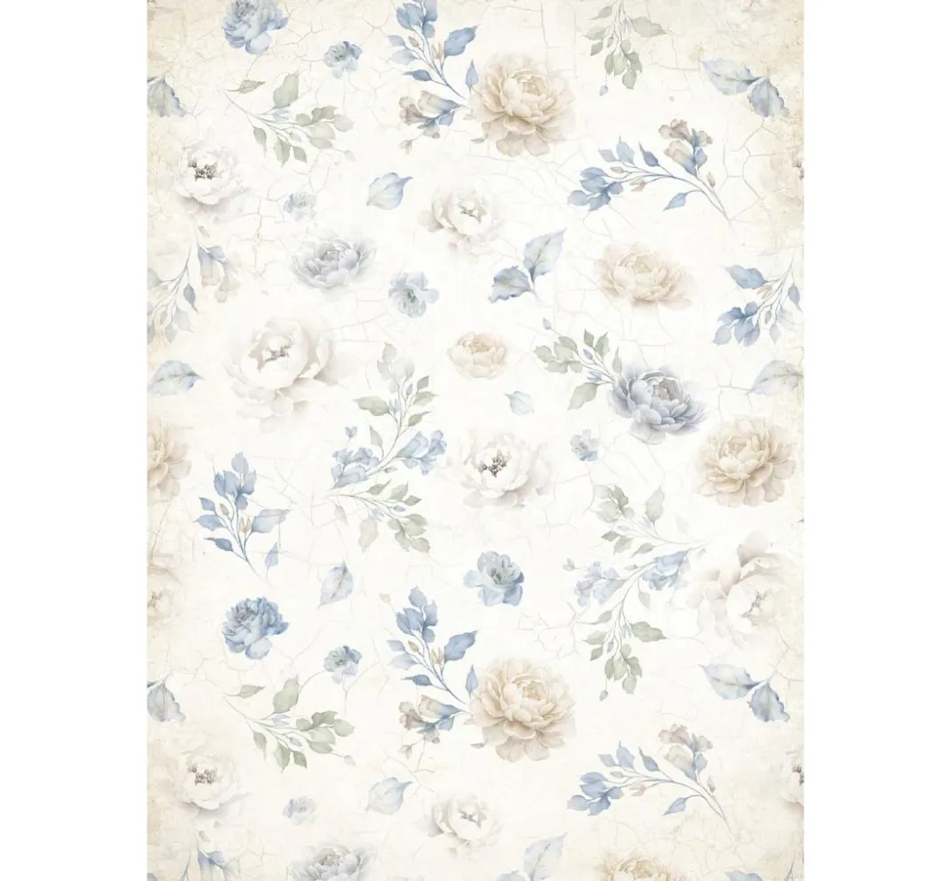 Stamperia Decoupage|Seidenpapier & Strohseide>Motiv-Strohseide Backgrounds "Timeless", DIN A6, 8er Set