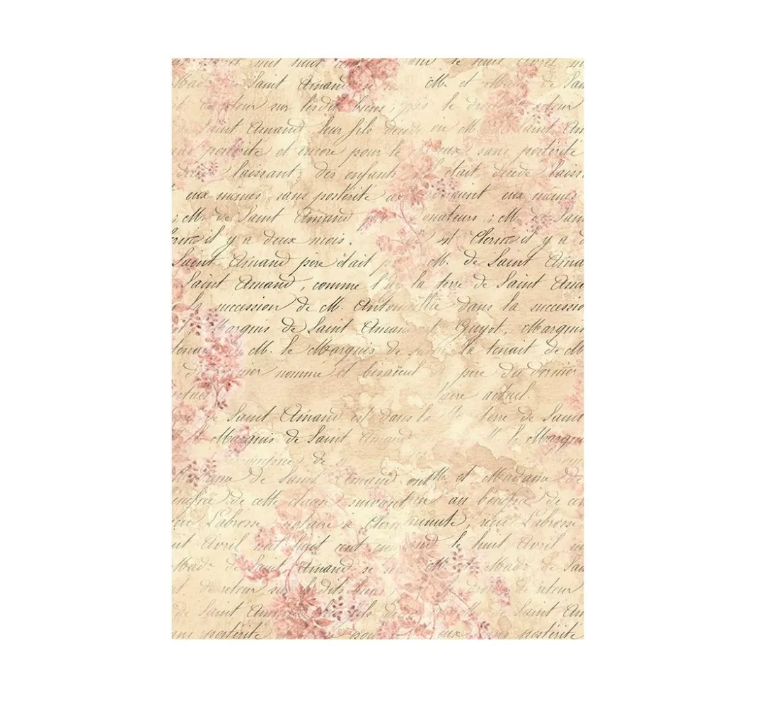 Stamperia Decoupage|Seidenpapier & Strohseide>Motiv-Strohseide Backgrounds "Shabby Rose"