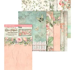 Stamperia Decoupage|Seidenpapier & Strohseide>Motiv-Strohseide Backgrounds "House of Roses"
