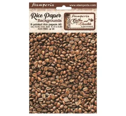 Stamperia Decoupage|Seidenpapier & Strohseide>Motiv-Strohseide Backgrounds "Coffee and Chocolate"