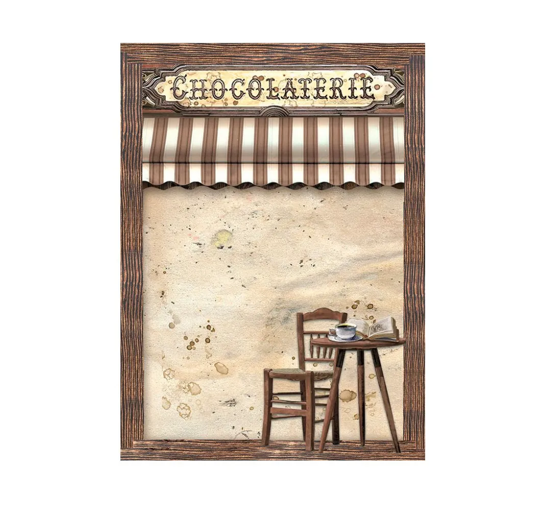 Stamperia Decoupage|Seidenpapier & Strohseide>Motiv-Strohseide Backgrounds "Coffee and Chocolate"