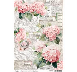 Ciao Bella Decoupage|Seidenpapier & Strohseide>Motiv-Strohseide "Hortensien"
