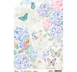 Ciao Bella Decoupage|Seidenpapier & Strohseide>Motiv-Strohseide "Im Wunderland"
