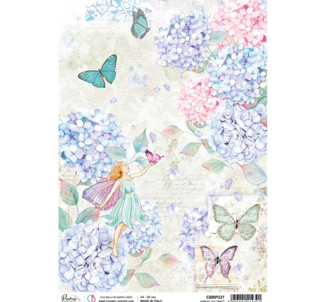 Ciao Bella Decoupage|Seidenpapier & Strohseide>Motiv-Strohseide "Im Wunderland"