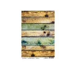 Ciao Bella Decoupage|Seidenpapier & Strohseide>Motiv-Strohseide Modern Times "Industrial Wood", ca. 30 x 21,5 cm
