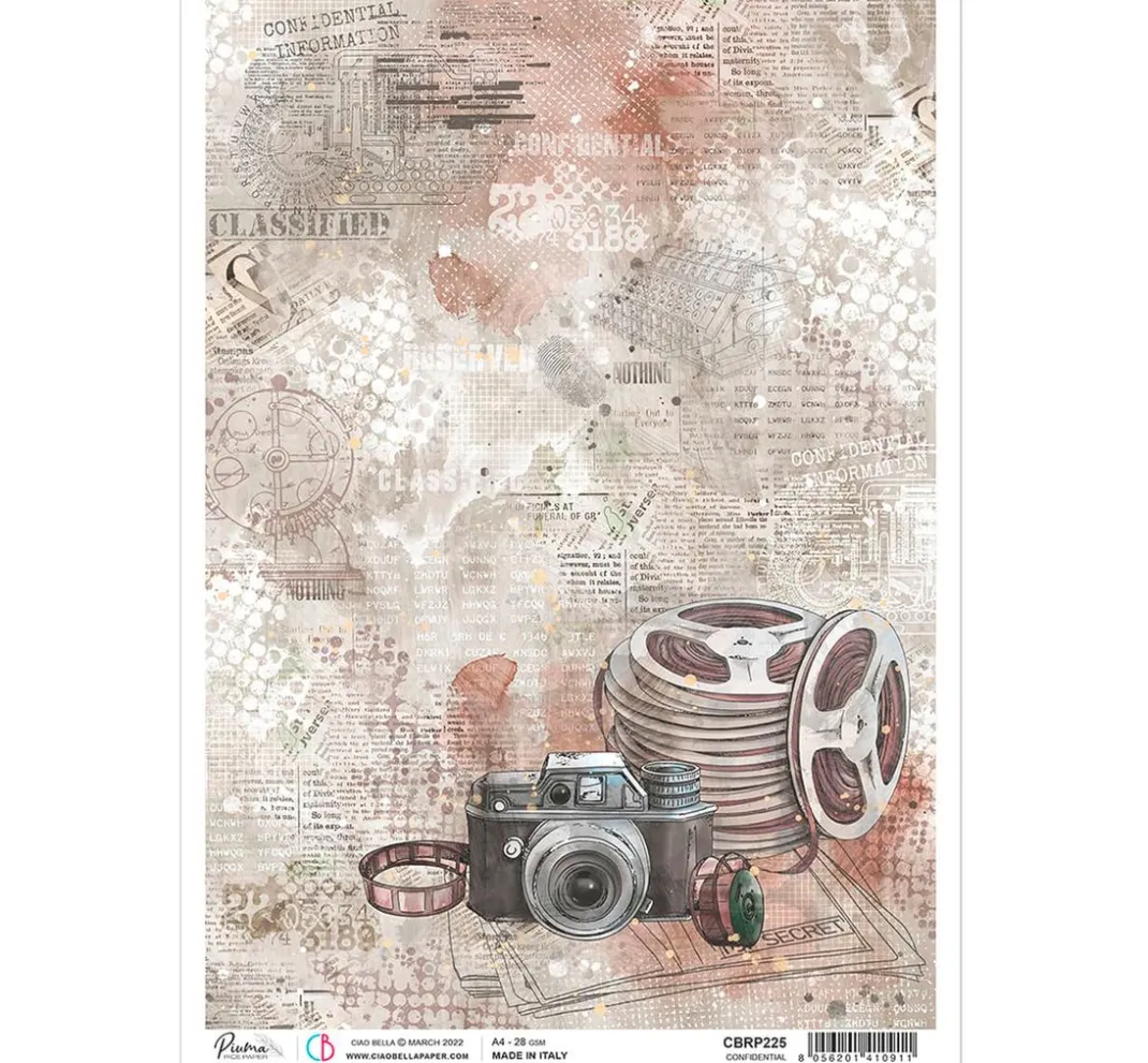 Ciao Bella Decoupage|Seidenpapier & Strohseide>Motiv-Strohseide "Secret Pictures"