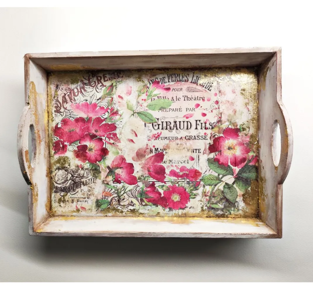 Stamperia Decoupage|Seidenpapier & Strohseide>Motiv-Strohseide "Seifenduft"