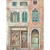 Stamperia Decoupage|Seidenpapier & Strohseide>Motiv-Strohseide "Venice City of Art - Legatoria"