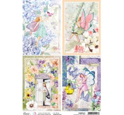 Ciao Bella Decoupage|Seidenpapier & Strohseide>Motiv-Strohseide "Verzauberte Karten"