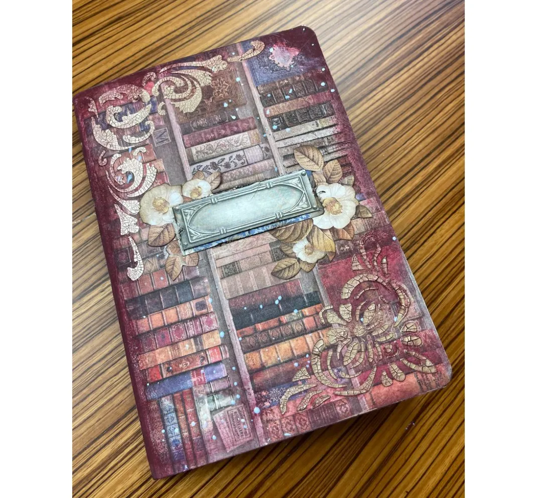 Stamperia Decoupage|Seidenpapier & Strohseide>Motiv-Strohseide "Vintage Library Flowers"