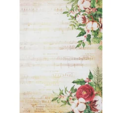 Stamperia Decoupage|Seidenpapier & Strohseide>Motiv-Strohseide "Winter Symphony"