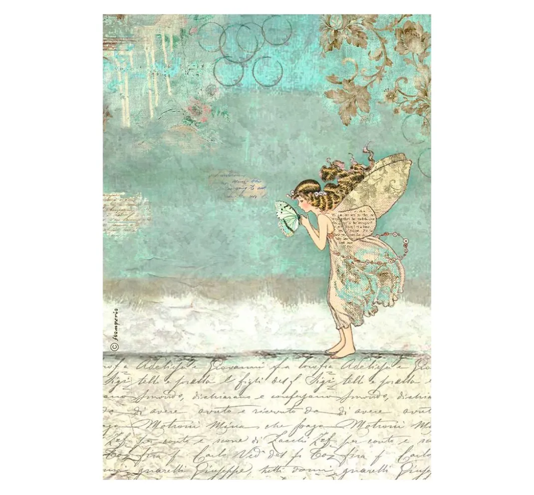 Stamperia Decoupage|Seidenpapier & Strohseide>Motiv-Strohseide "Wonderland"