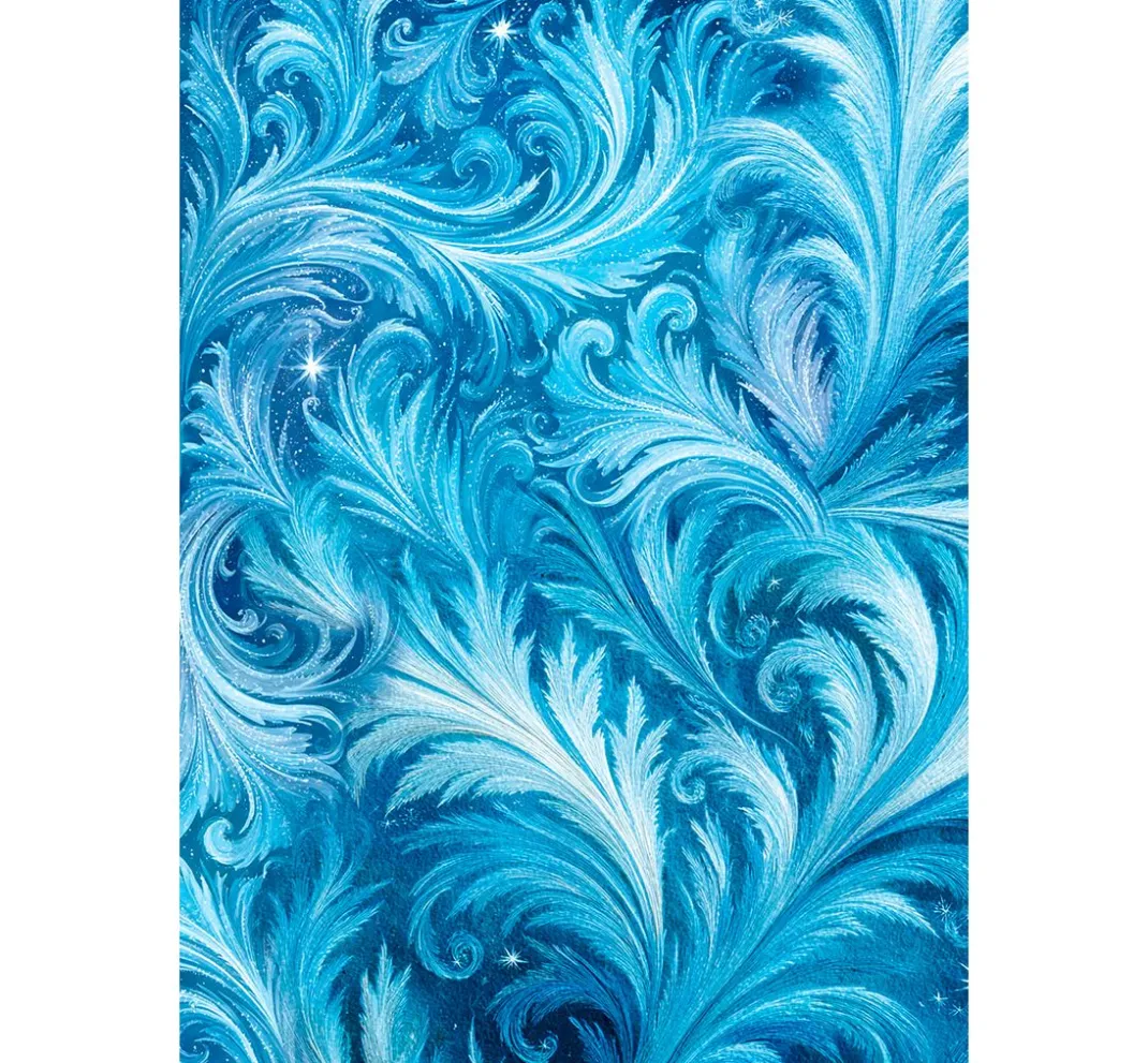 Ciao Bella Decoupage|Seidenpapier & Strohseide>Motiv-Strohseiden Sortiment "Frozen Land", 8er-Set