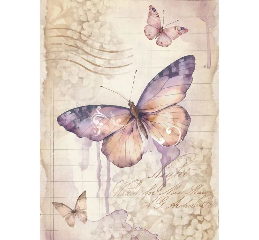 Stamperia Decoupage|Seidenpapier & Strohseide>Motiv-Strohseiden Sortiment "Quiet Days"