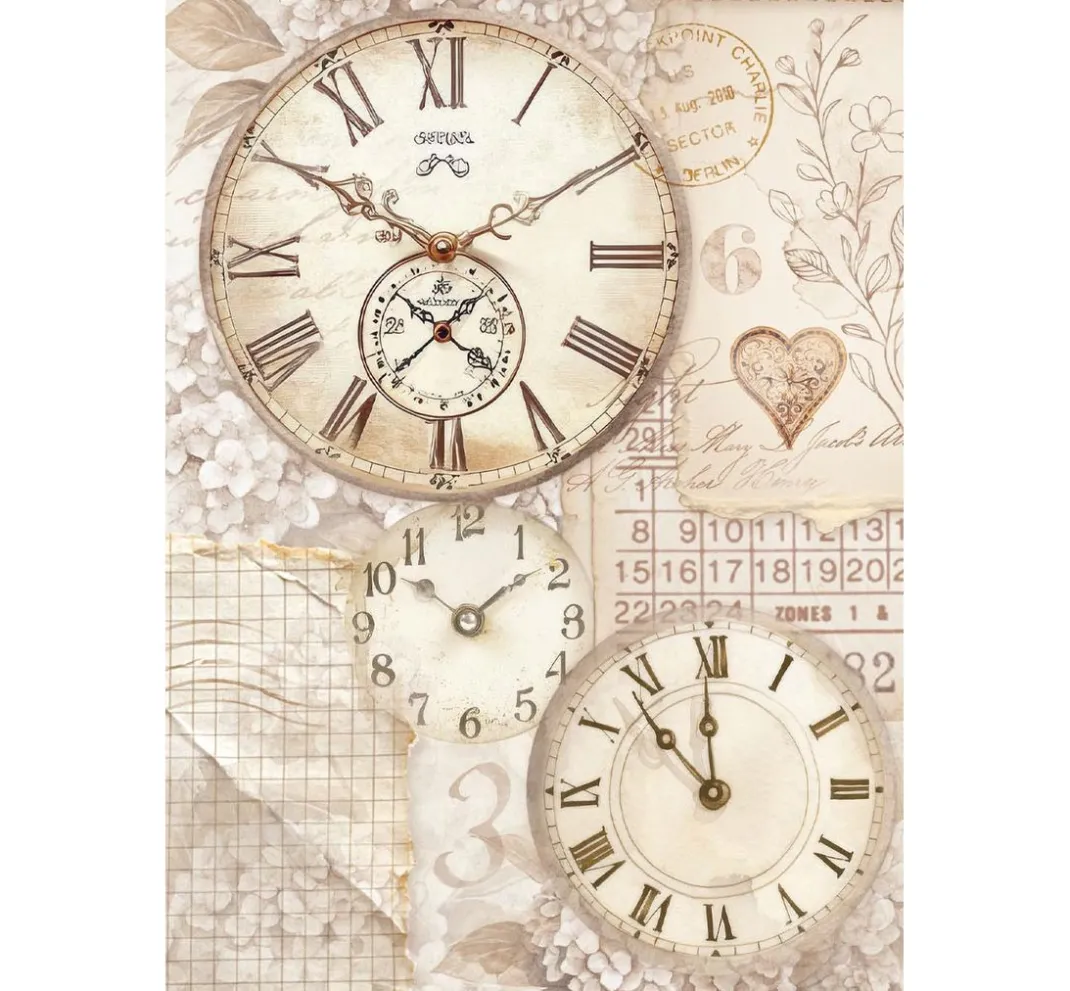 Stamperia Decoupage|Seidenpapier & Strohseide>Motiv-Strohseiden Sortiment "Quiet Days"