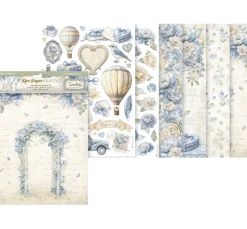 Stamperia Decoupage|Seidenpapier & Strohseide>Motiv-Strohseiden Sortiment "Timeless", 6er-Set