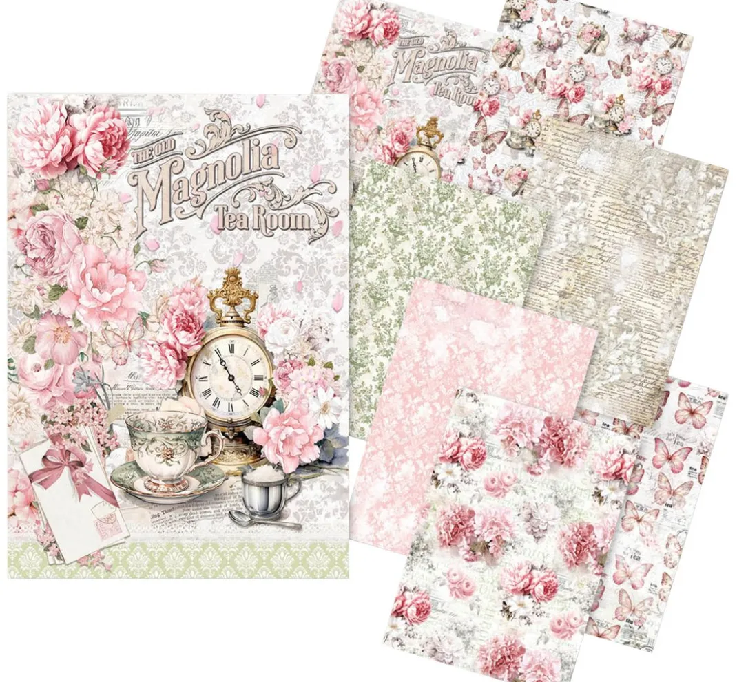 Ciao Bella Decoupage|Seidenpapier & Strohseide>Motiv-Strohseiden Sortiment "Timeless Moments"