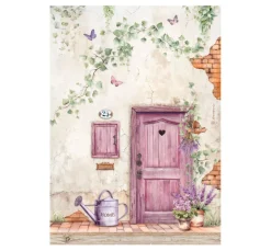 Stamperia Decoupage|Seidenpapier & Strohseide>Motiv-Strohseiden Sortiment "Lavender"