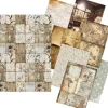 Ciao Bella Decoupage|Seidenpapier & Strohseide>Motiv-Strohseiden Sortiment "Codes", 8er-Set