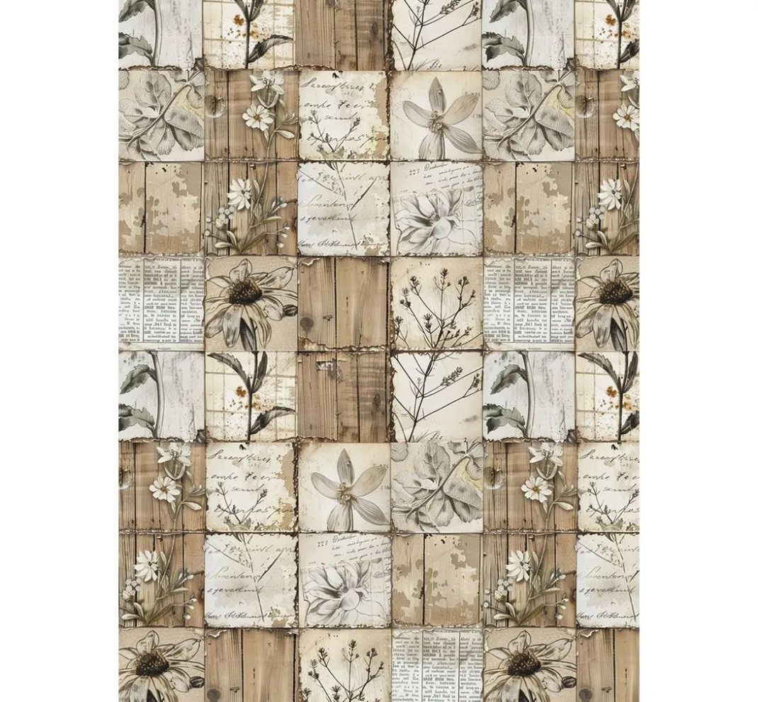 Ciao Bella Decoupage|Seidenpapier & Strohseide>Motiv-Strohseiden Sortiment "Codes", 8er-Set
