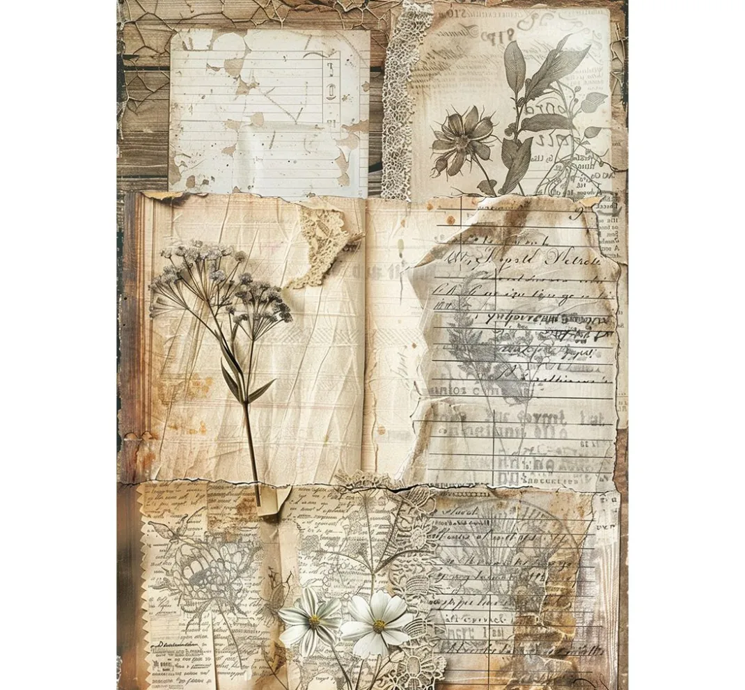 Ciao Bella Decoupage|Seidenpapier & Strohseide>Motiv-Strohseiden Sortiment "Codes", 8er-Set