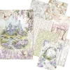 Ciao Bella Decoupage|Seidenpapier & Strohseide>Motiv-Strohseiden Sortiment "Secret Garden", 8er-Set