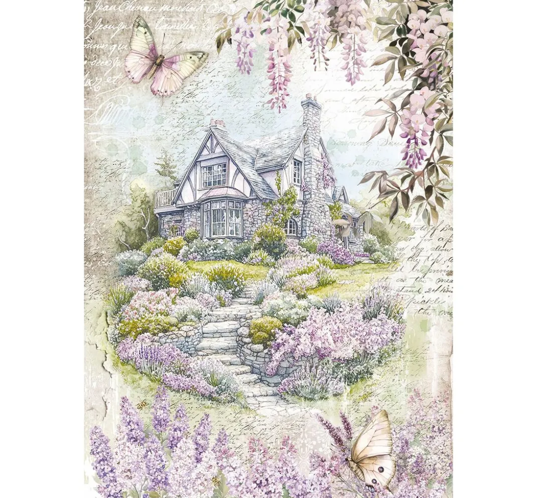 Ciao Bella Decoupage|Seidenpapier & Strohseide>Motiv-Strohseiden Sortiment "Secret Garden", 8er-Set