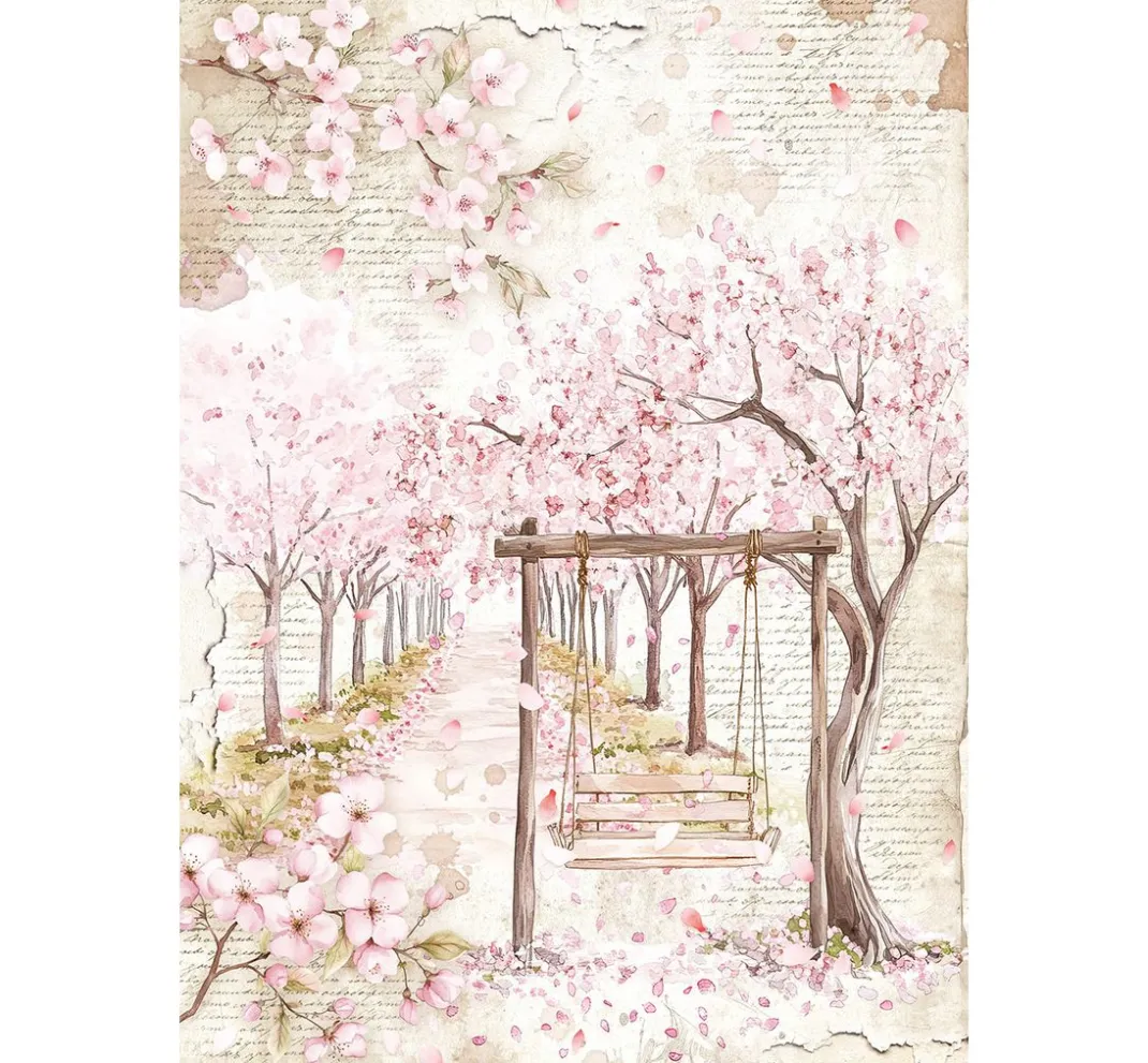 Ciao Bella Decoupage|Seidenpapier & Strohseide>Motiv-Strohseiden Sortiment "Secret Garden", 8er-Set
