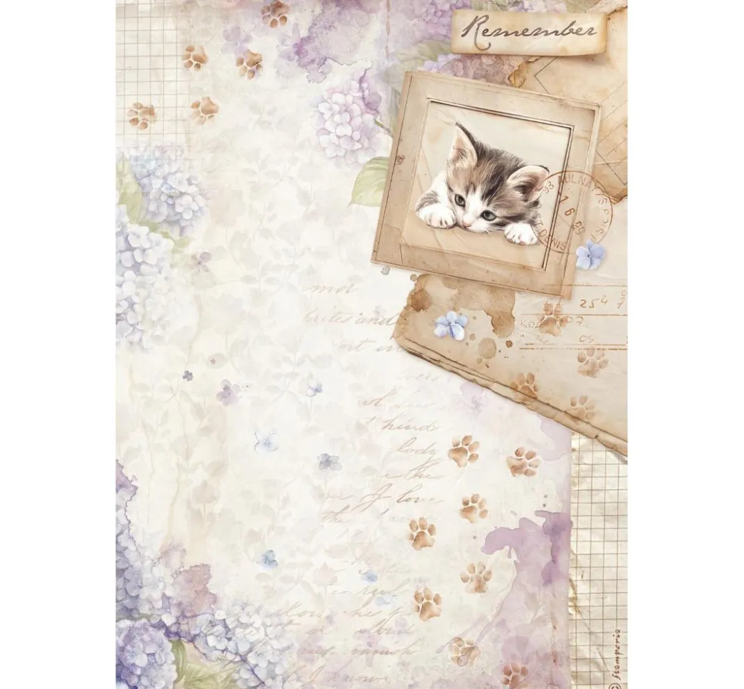 Stamperia Decoupage|Seidenpapier & Strohseide>Motiv-Strohseiden Sortiment "Quiet Days"