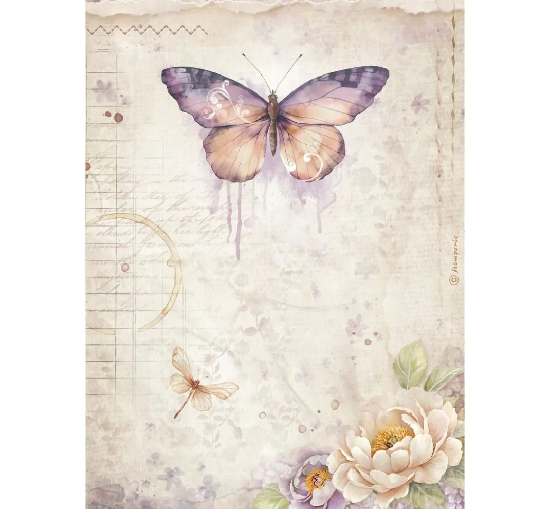 Stamperia Decoupage|Seidenpapier & Strohseide>Motiv-Strohseiden Sortiment "Quiet Days"