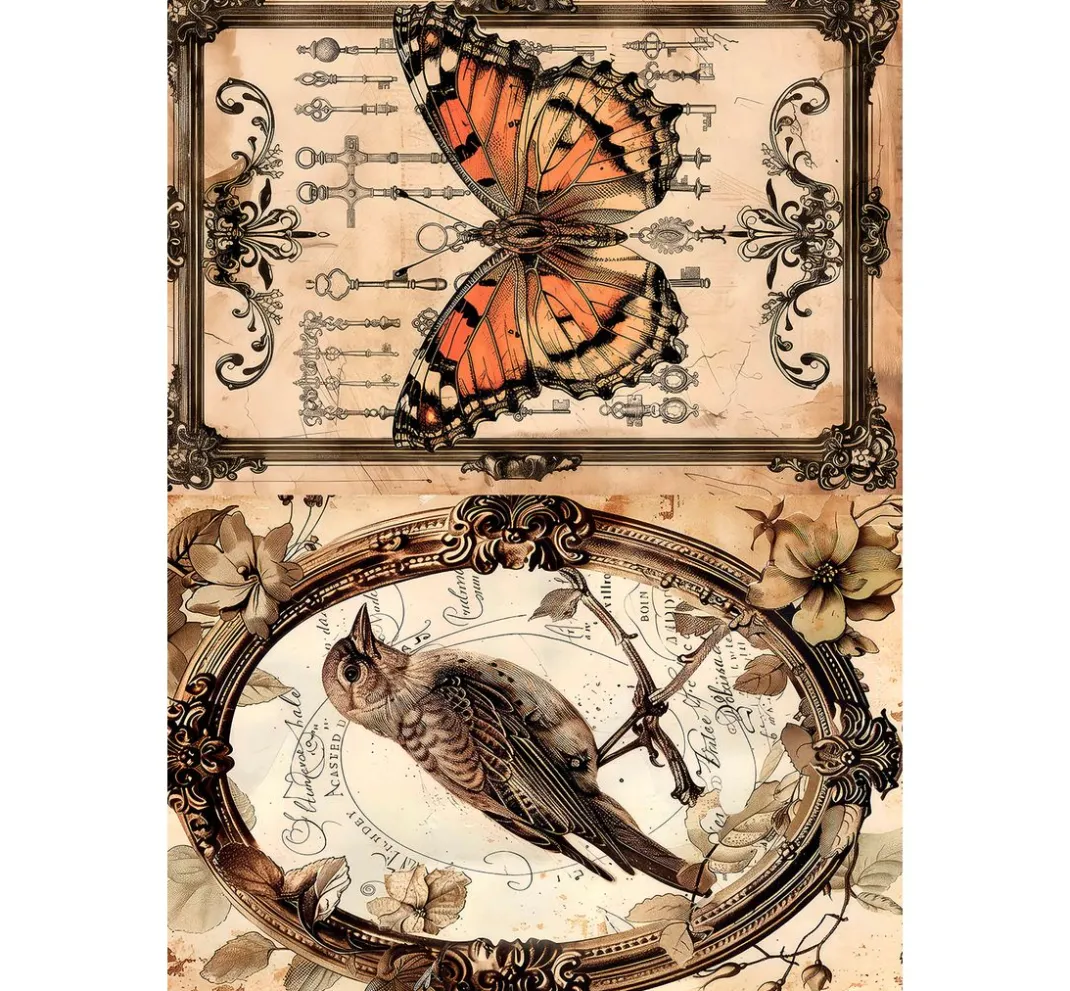 Ciao Bella Decoupage|Seidenpapier & Strohseide>Motiv-Strohseiden Sortiment "Schönheiten der Natur"