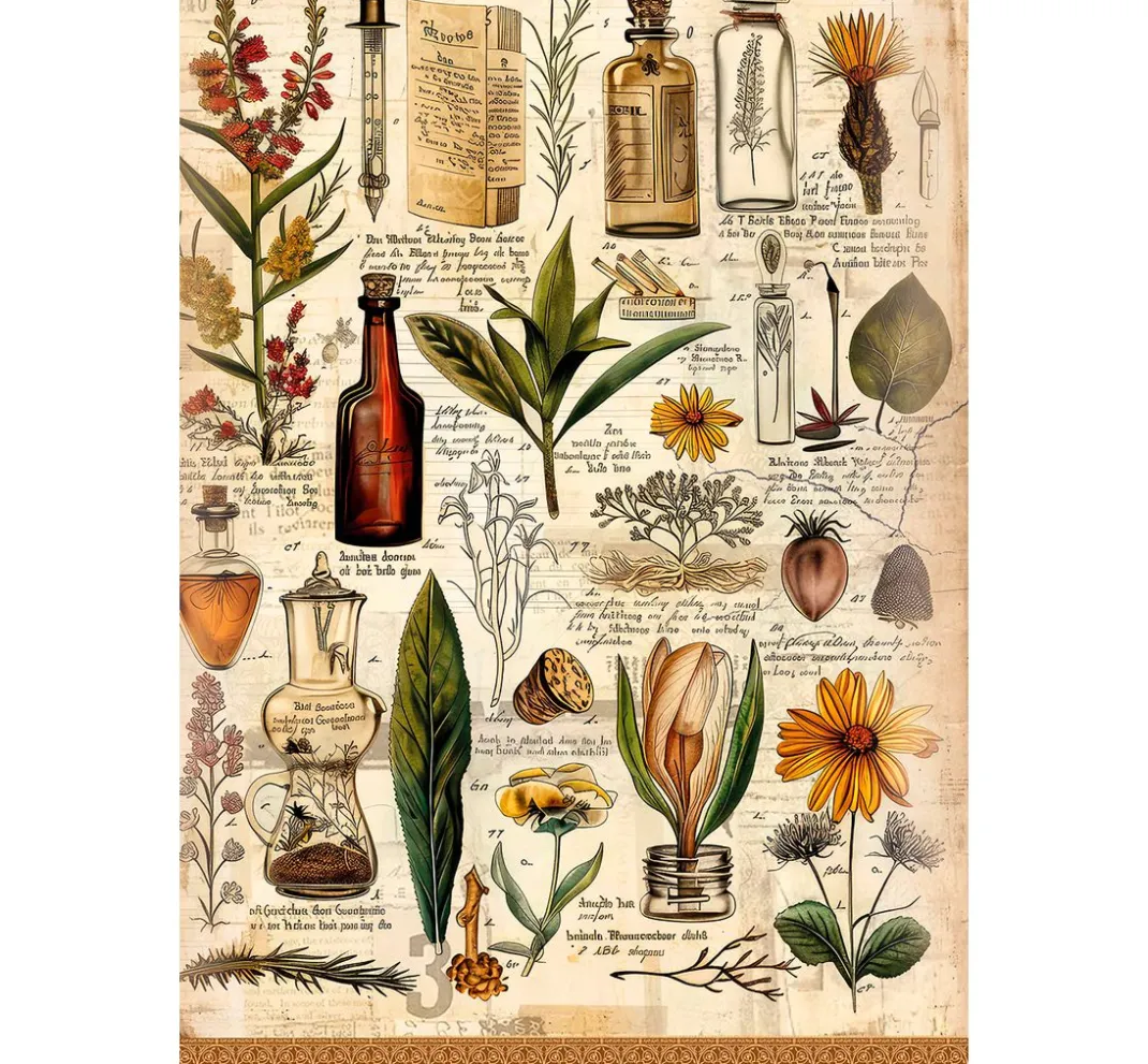 Ciao Bella Decoupage|Seidenpapier & Strohseide>Motiv-Strohseiden Sortiment "Schönheiten der Natur"