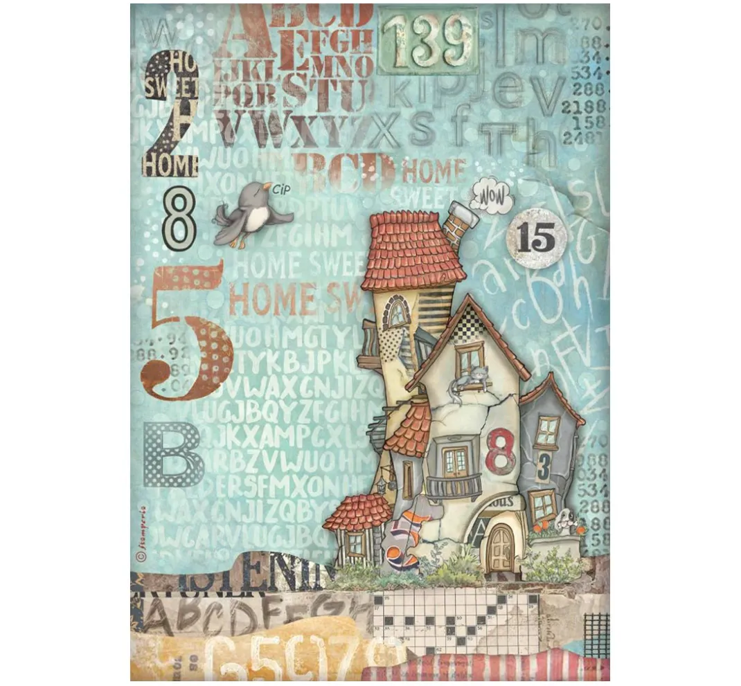 Stamperia Decoupage|Seidenpapier & Strohseide>Motiv-Strohseiden Sortiment "Furry Friends"