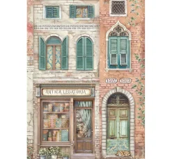 Stamperia Decoupage|Seidenpapier & Strohseide>Motiv-Strohseiden Sortiment "Venice City of Art", 6er-Set