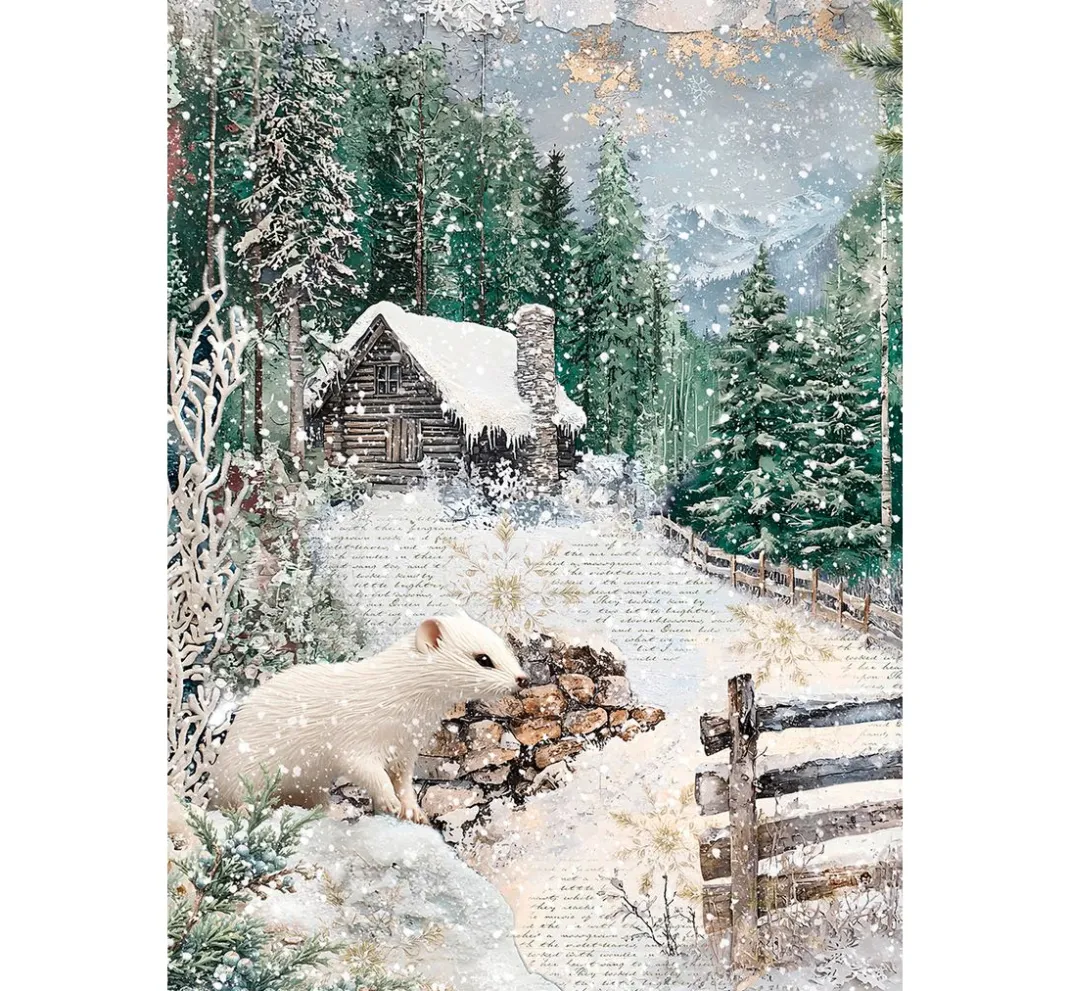 Ciao Bella Seidenpapier & Strohseide|Decoupage>Motiv-Strohseiden Sortiment "Forest Tales", 8er-Set