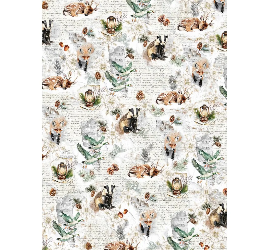 Ciao Bella Seidenpapier & Strohseide|Decoupage>Motiv-Strohseiden Sortiment "Forest Tales", 8er-Set