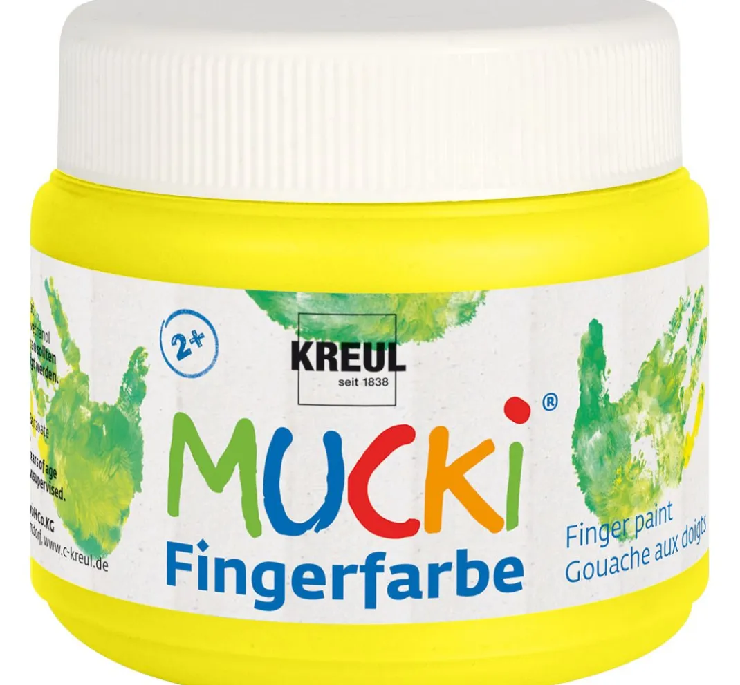 Kinder Kreul Kinder Fingerfarbe|Fingerfarbe>MUCKI Fingerfarbe, 6er-Set, à 150 ml