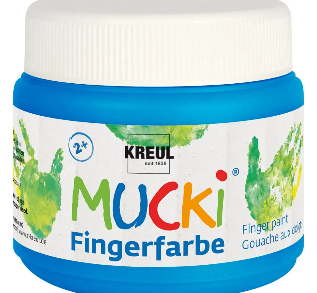 Kinder Kreul Kinder Fingerfarbe|Fingerfarbe>MUCKI Fingerfarbe, 6er-Set, à 150 ml