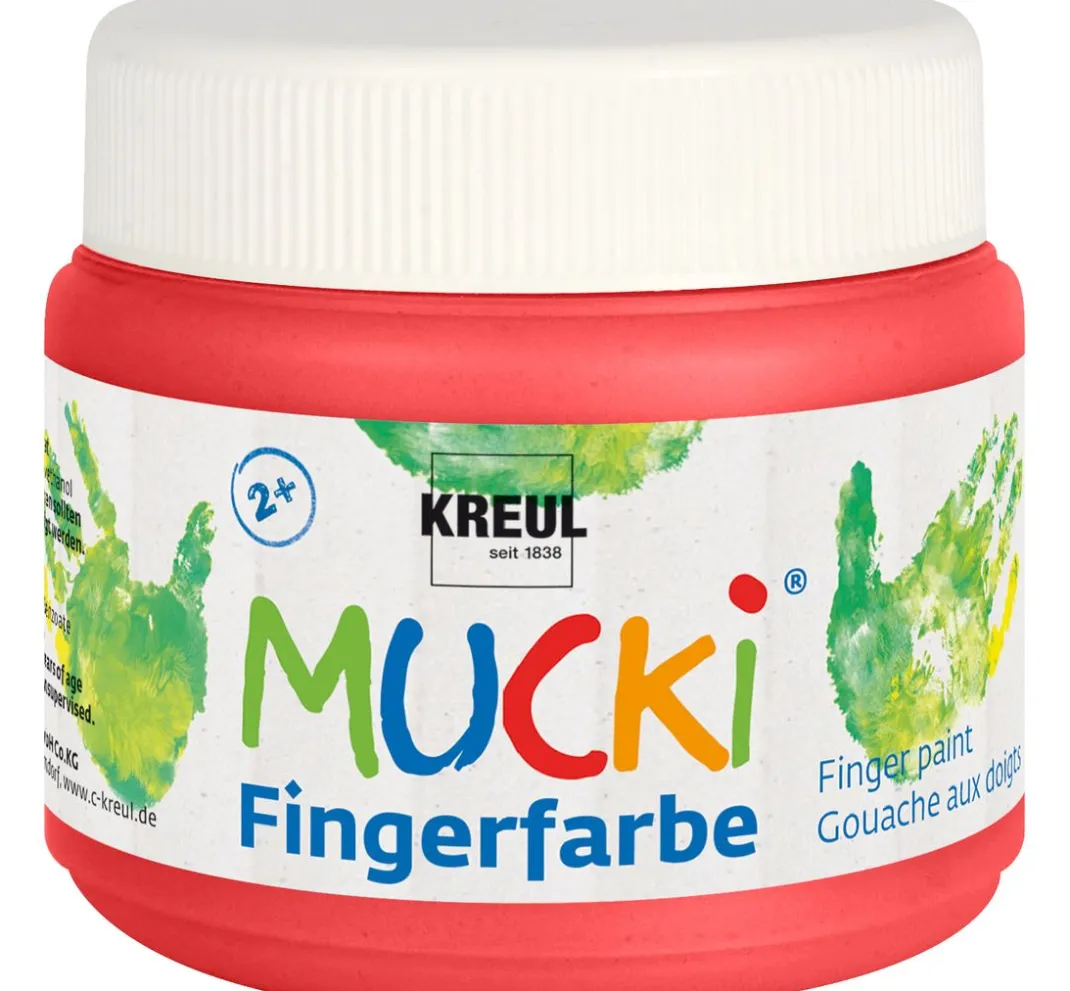 Kinder Kreul Kinder Fingerfarbe|Fingerfarbe>MUCKI Fingerfarbe, 6er-Set, à 150 ml